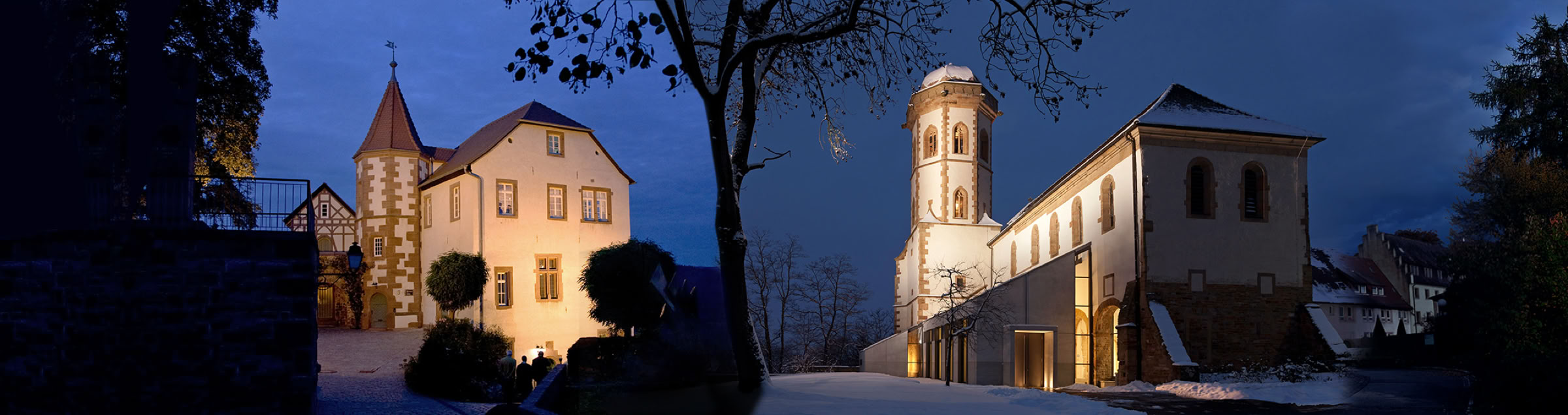 Kommandantenhaus Dislberg und Stiftskirche Sinsheim