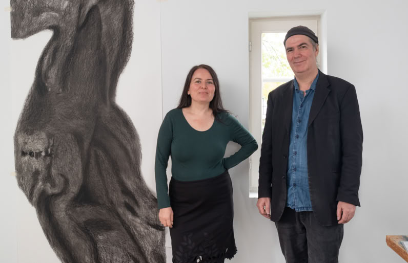 Stipendiaten Nadja Schöllhammer und Peter Hock