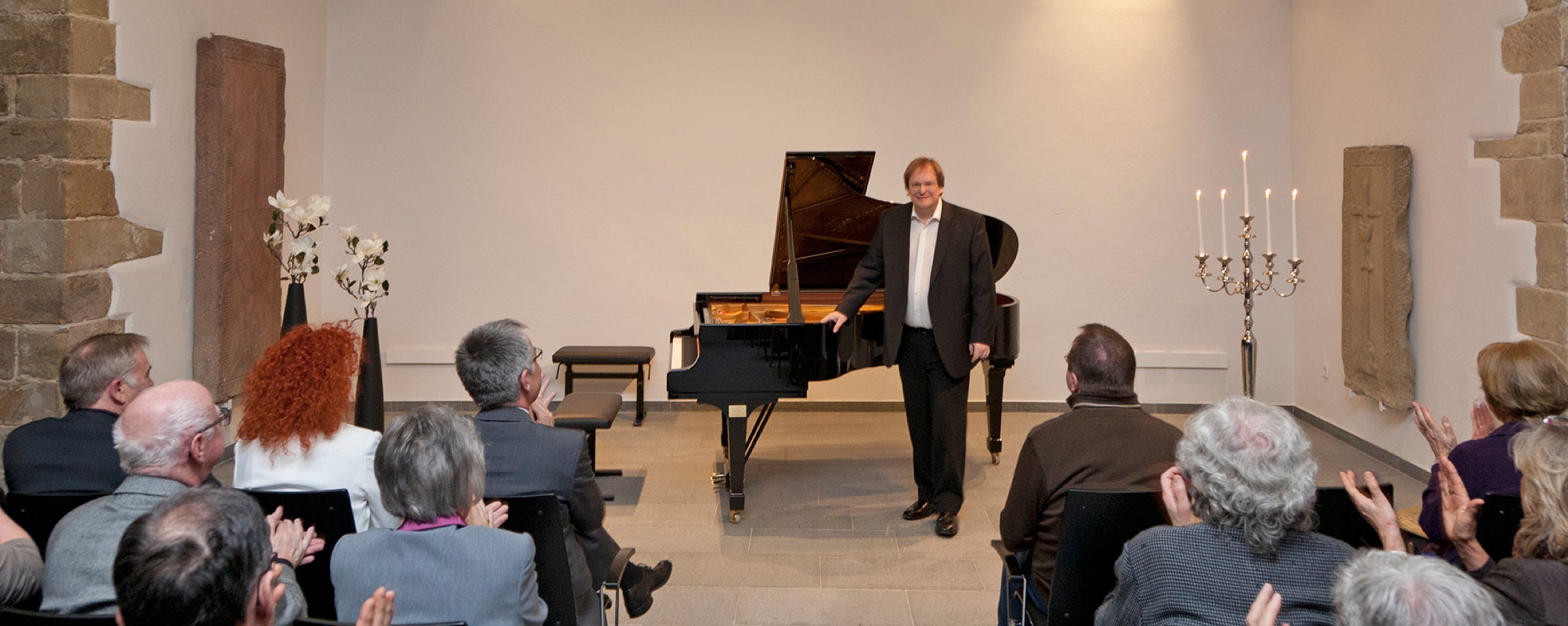 Prof. Rudolf Meister bei den Eröffnung der Sunnisheimer Klaviertage
